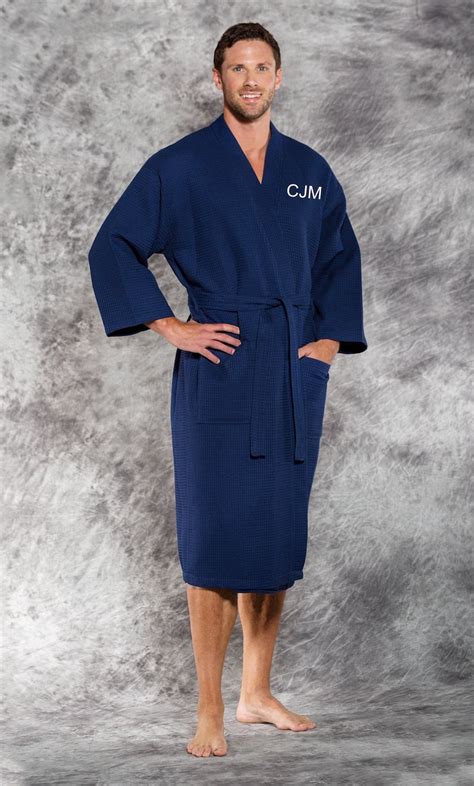 men's monogrammed bath robe.